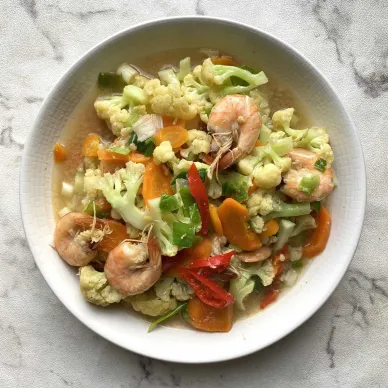 Udang Cah Kembang Kol