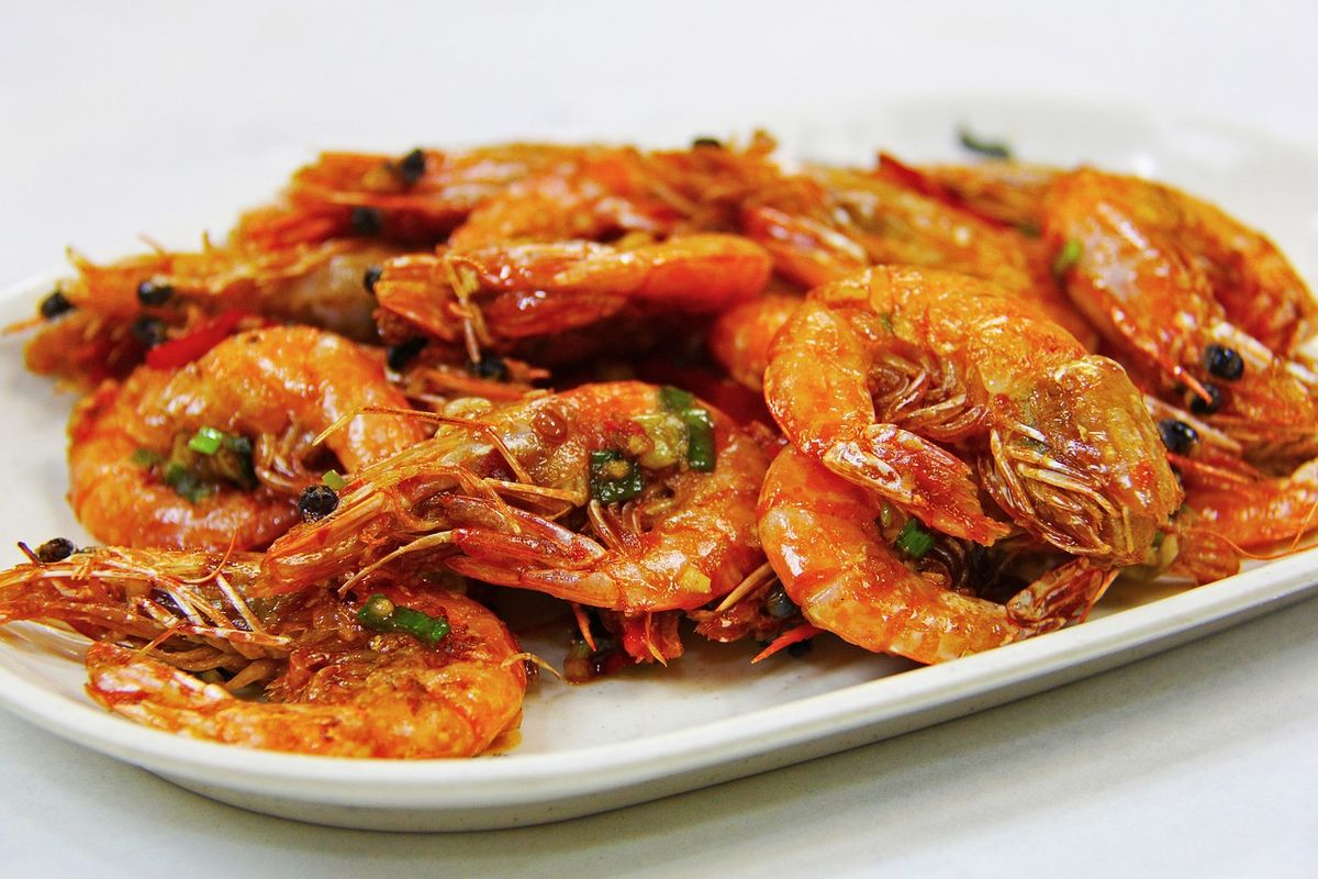 Udang Goreng Saos Padang